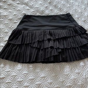 Black lucky in love tennis skirt